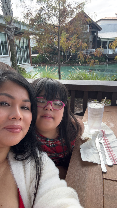 Melba with her daughter