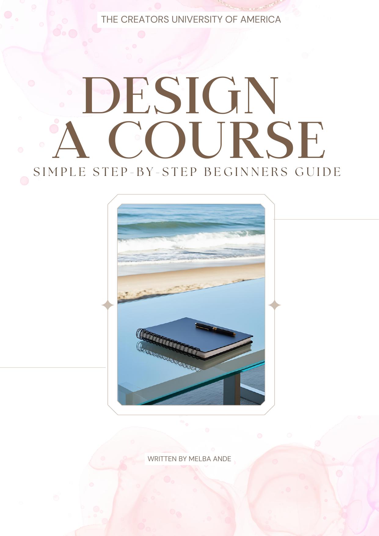 Design A Course Beginner's Guide cover